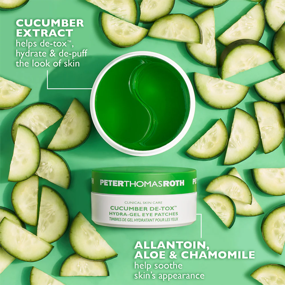 Peter Thomas Roth Cucumber De-Tox Hydra-Gel Eye Patches 30 Pairs - Image 2