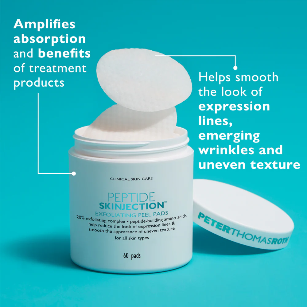 Peter Thomas Roth Peptide Skinjection Exfoliating Peel Pads x60 - Image 3