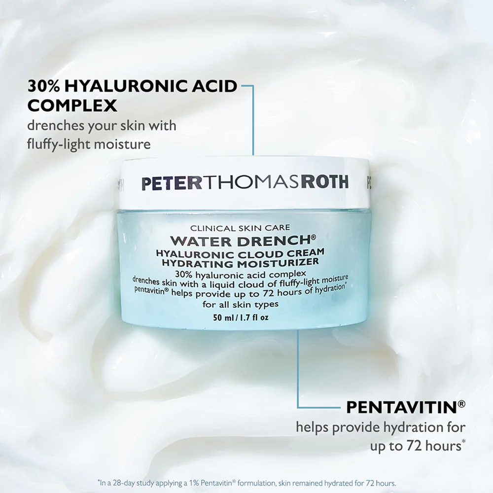 Peter Thomas Roth Water Drench Hyaluronic Cloud Cream Hydrating Moisturiser 50ml - Image 2