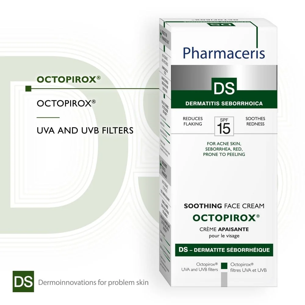 Pharmaceris DS Dermatitis Seborrhoica Octopirox Soothing Face Cream SPF15 30ml - Image 2