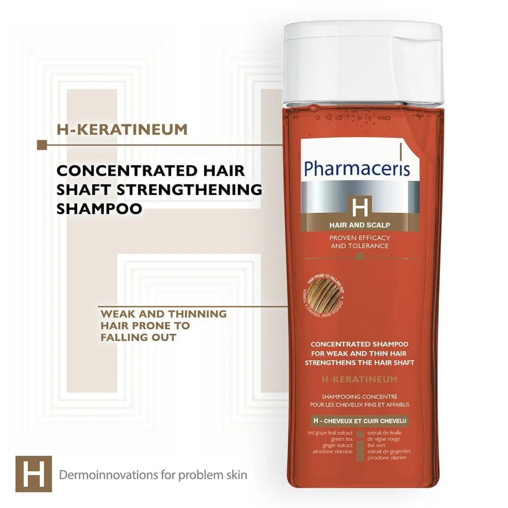 Pharmaceris H H-Keratineum Concentrated Strengthening Shampoo 250ml - Image 2