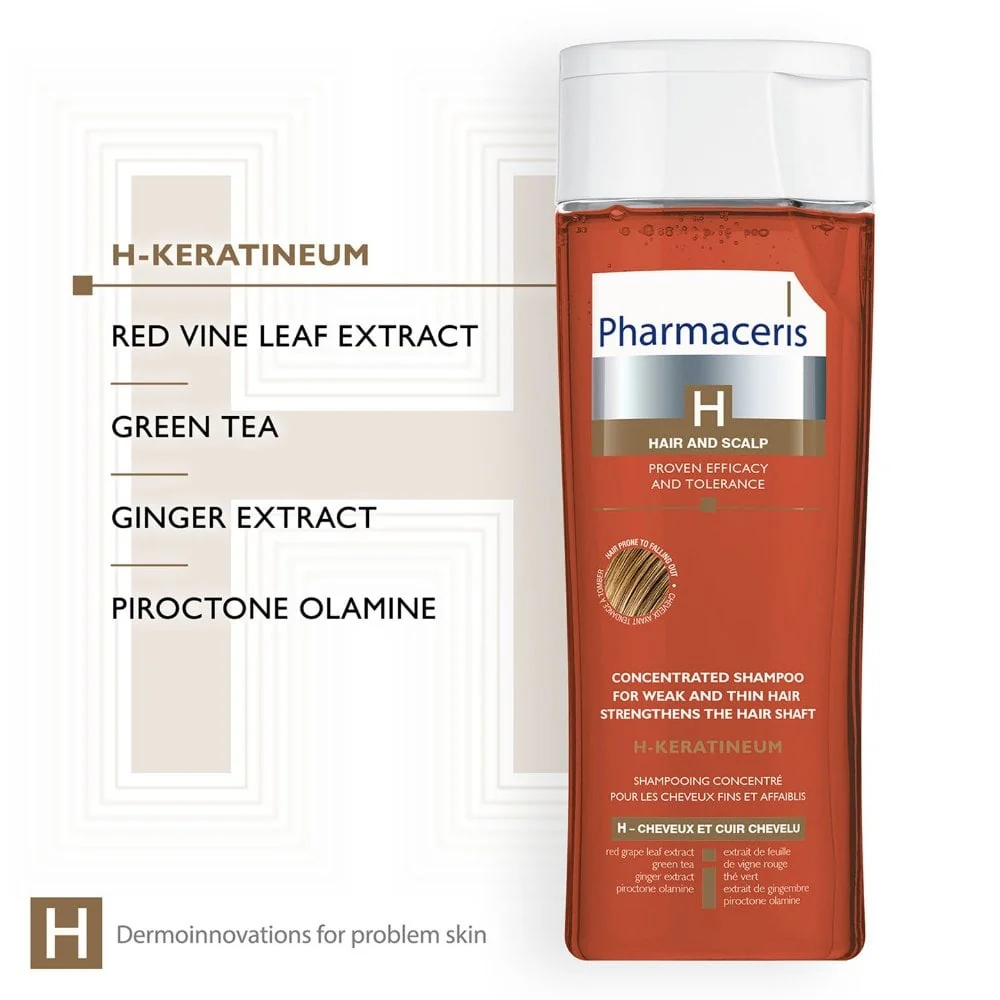 Pharmaceris H H-Keratineum Concentrated Strengthening Shampoo 250ml - Image 3