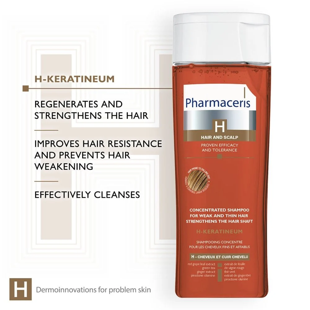 Pharmaceris H H-Keratineum Concentrated Strengthening Shampoo 250ml - Image 4