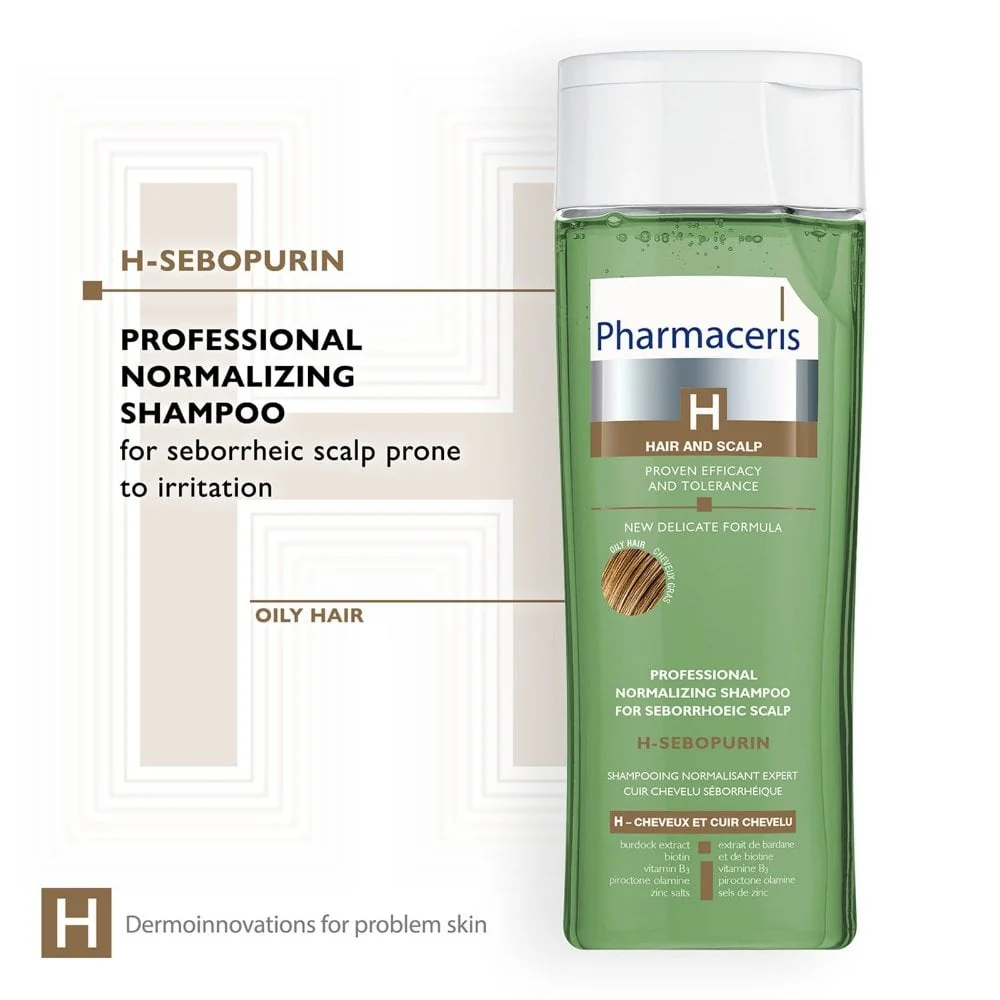 Pharmaceris H H-Sebopurin Professional Normalising Shampoo for Seborrhoeic Scalps 250ml - Image 2