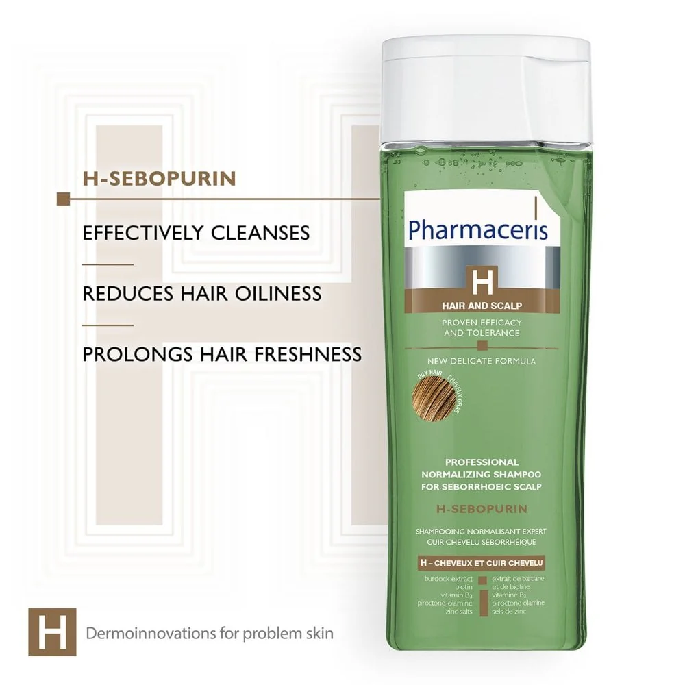Pharmaceris H H-Sebopurin Professional Normalising Shampoo for Seborrhoeic Scalps 250ml - Image 4