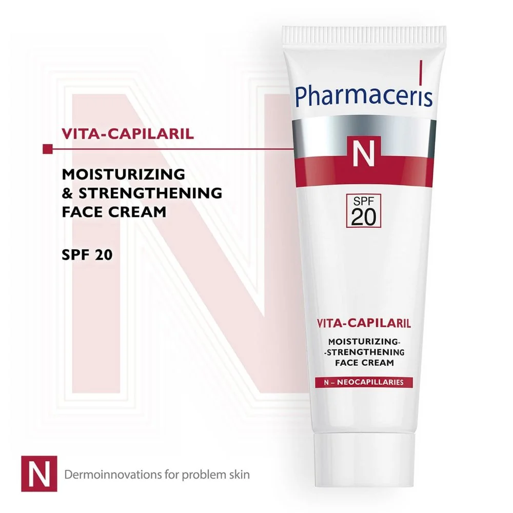 Pharmaceris N Vita-Capilaril Moisturising Face Cream SPF20 50ml - Image 2
