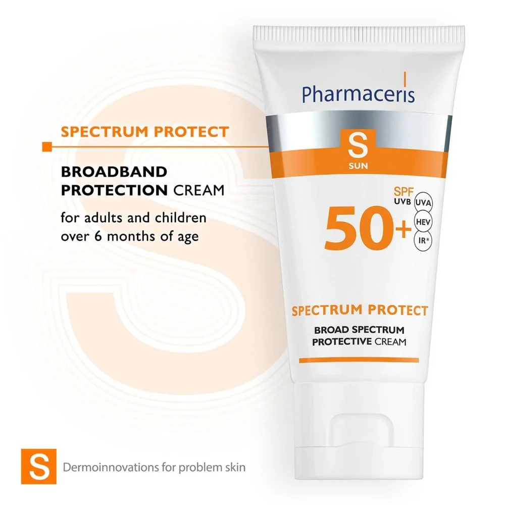 Pharmaceris S Broad Spectrum Sun Protection Cream for Adults & Children SPF50 50ml - Image 2