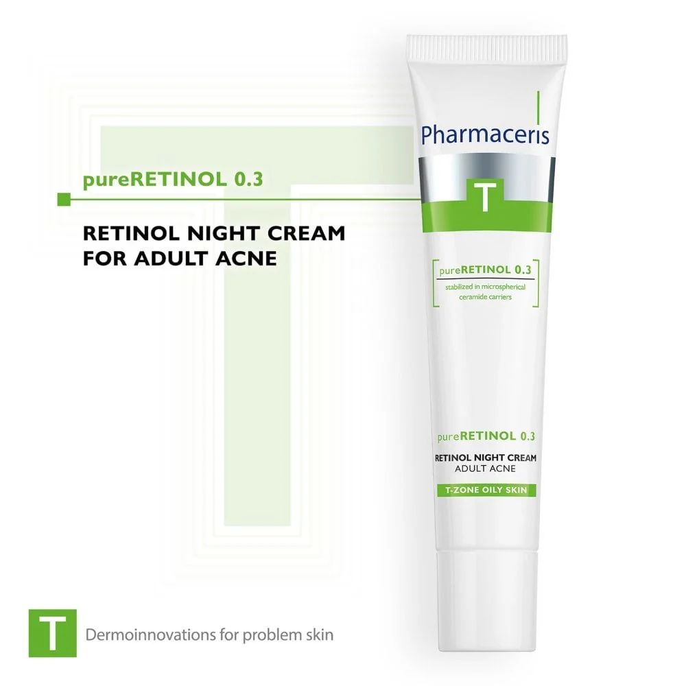 Pharmaceris T Pure 0.3 Anti-Acne Retinol Night Cream 40ml - Image 2