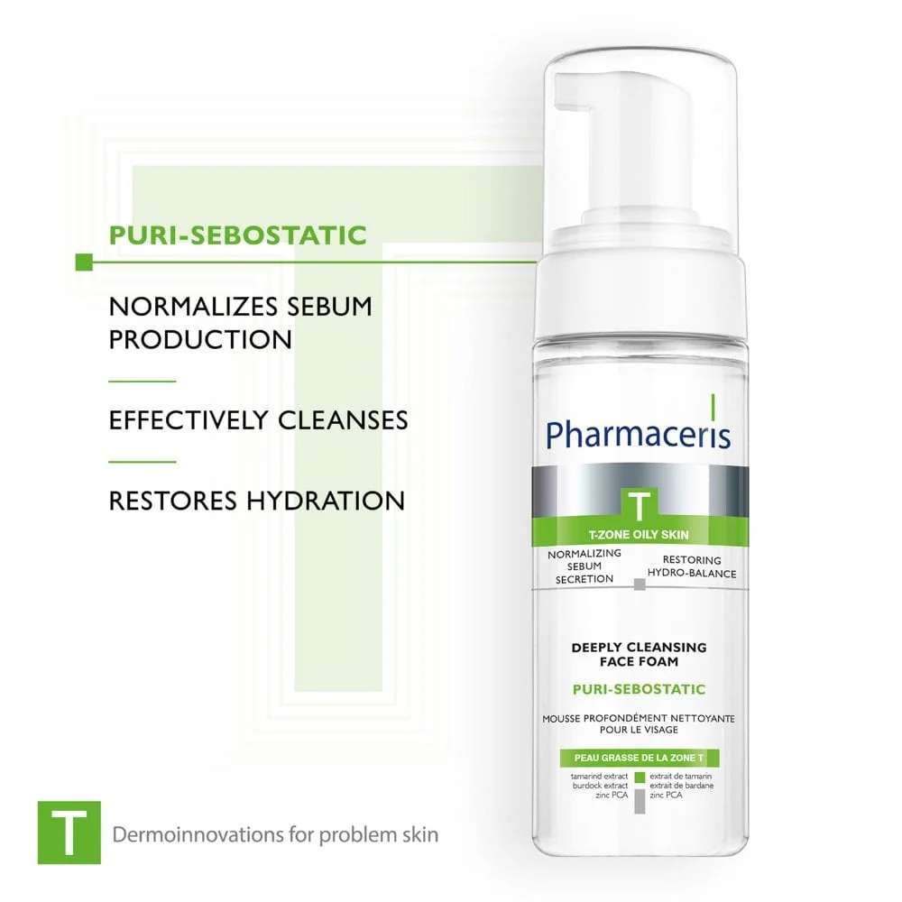 Pharmaceris T Puri-Sebostatic Deeply Cleansing Foam 150ml - Image 4