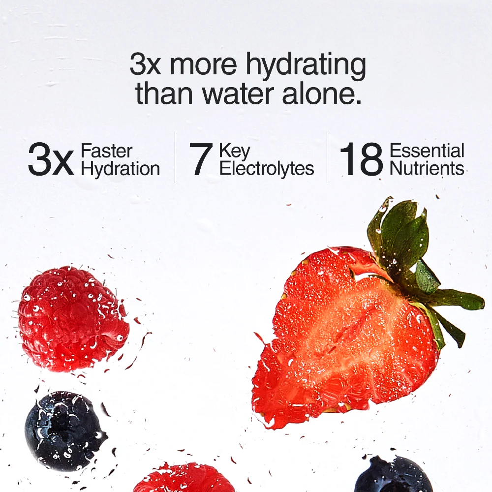 Phizz Daily 3-in-1 Hydration, Electrolytes & Vitamins Effervescent Tablets Mixed Berry 60 Tablets - Image 3
