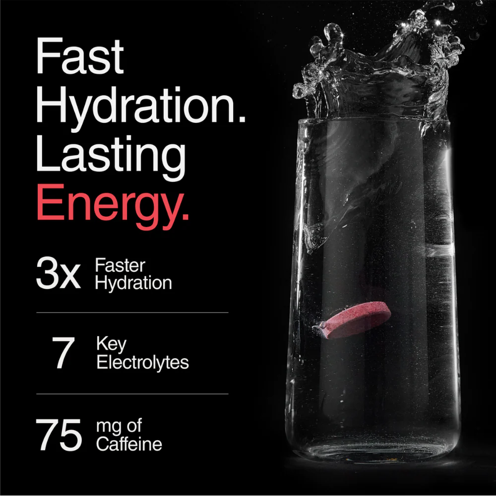 Phizz Daily Energy Hydration, Caffeine, Electrolytes & Vitamins Effervescent Tablets Cherry 20 Tablets - Image 3