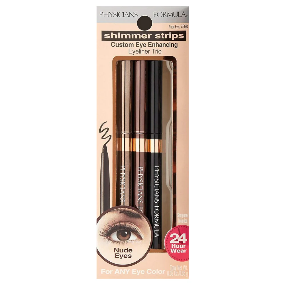 Physicians Formula Shimmer Strips Custom Eye Enhancing Eyeliner Trio Nude Eyes 3 x 7.5g - Image 3