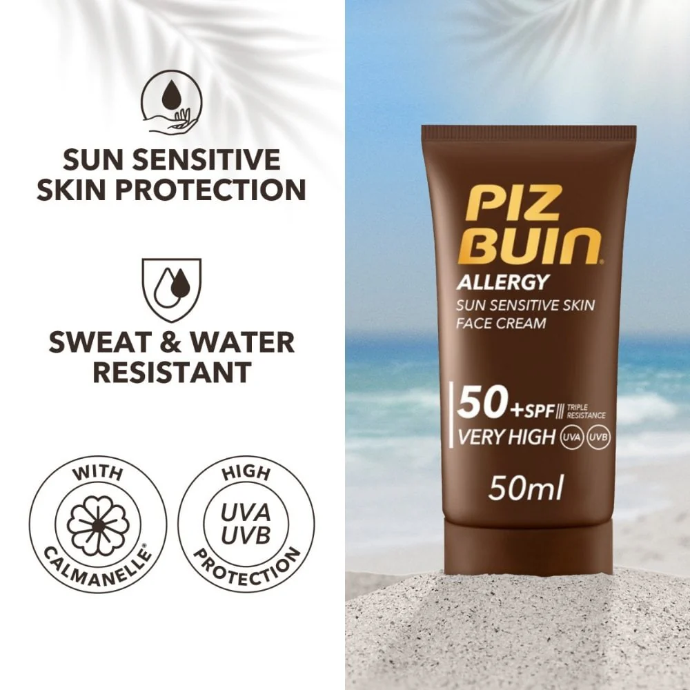 Piz Buin Allergy Sun Face SPF50+ 50ml - Image 2