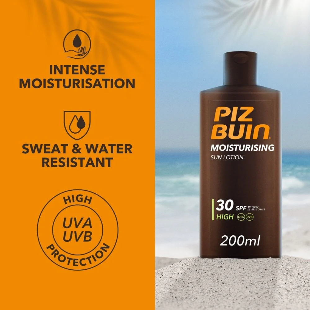 Piz Buin Moisturising Sun Lotion SPF30 200ml - Image 2
