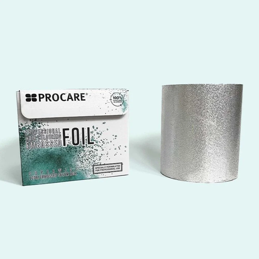 Procare Lite Silver Embossed Hair Foil 127mm x 100mtr - Image 3