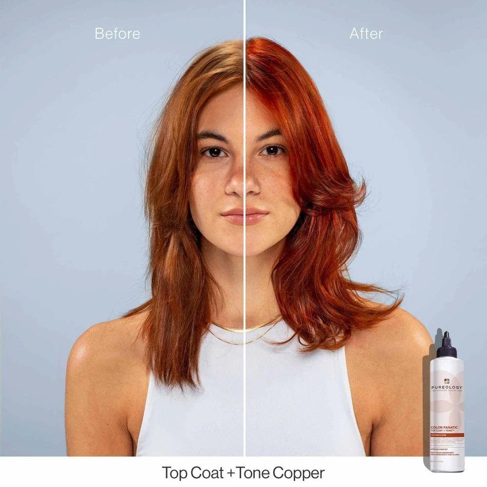 Pureology Colour Fanatic Top Coat + Tone Copper Hair Toner 200ml - Image 5