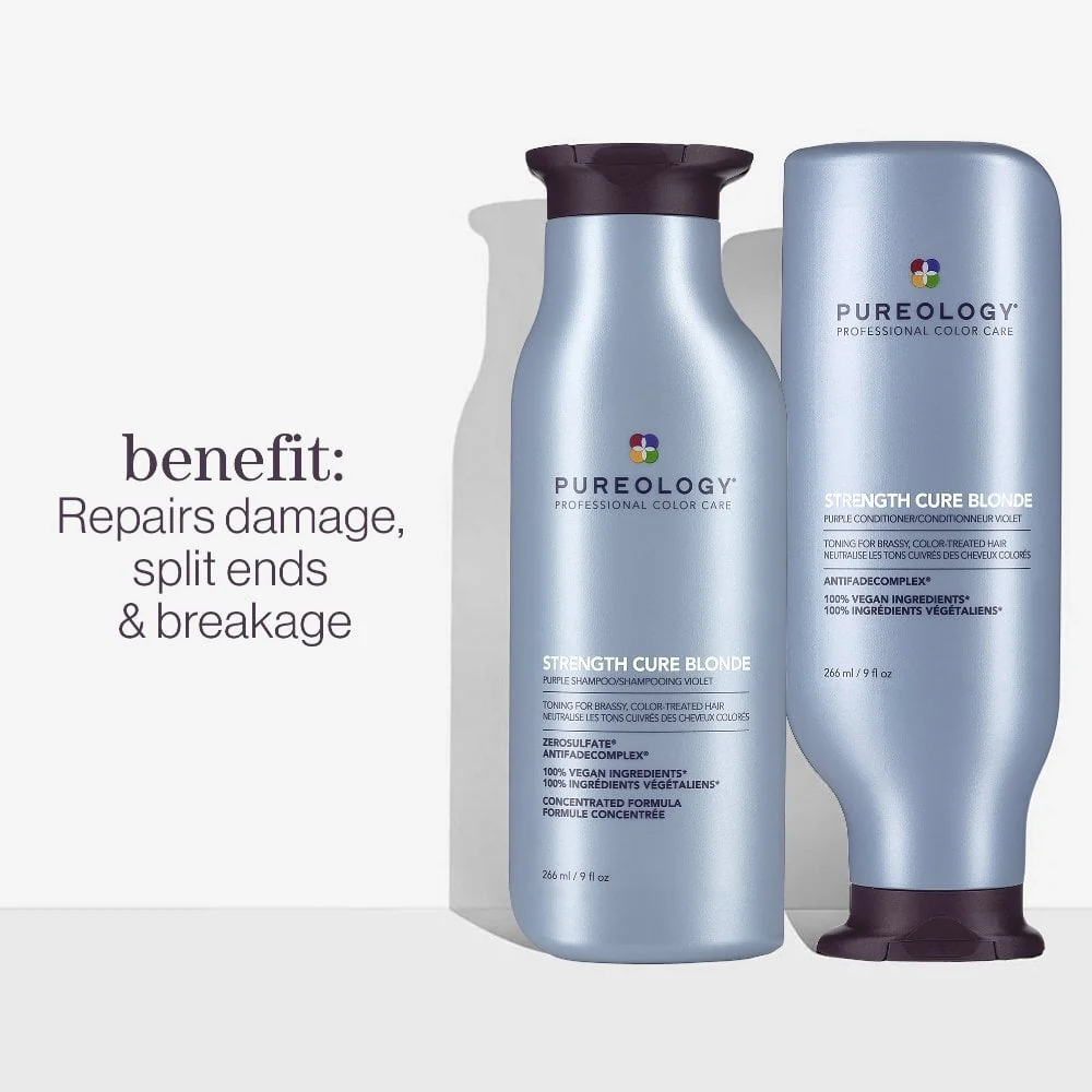 Pureology Strength Cure Blonde Purple Shampoo 1000ml - Image 6