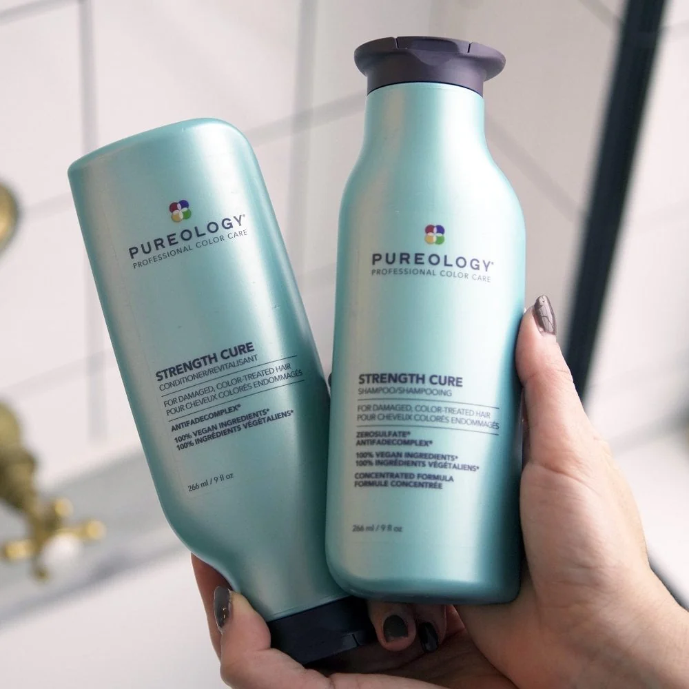 Pureology Strength Cure Shampoo & Conditioner Twin 2 x 266ml - Image 3