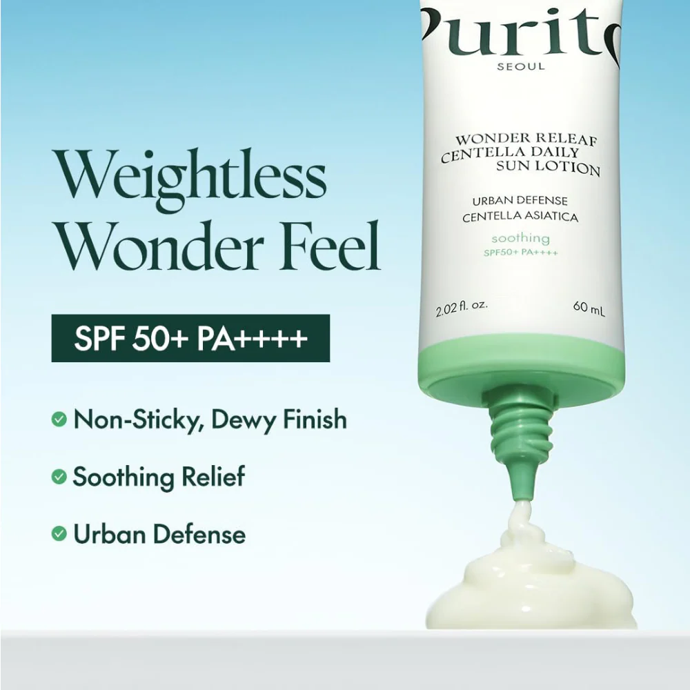 Purito Wonder Releaf Centella Daily Sun Lotion PA++++ SPF50+ 15ml - Image 2