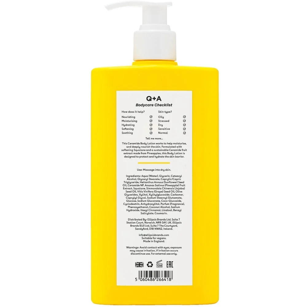 Q+A Ceramide Body Lotion 250ml - Image 4