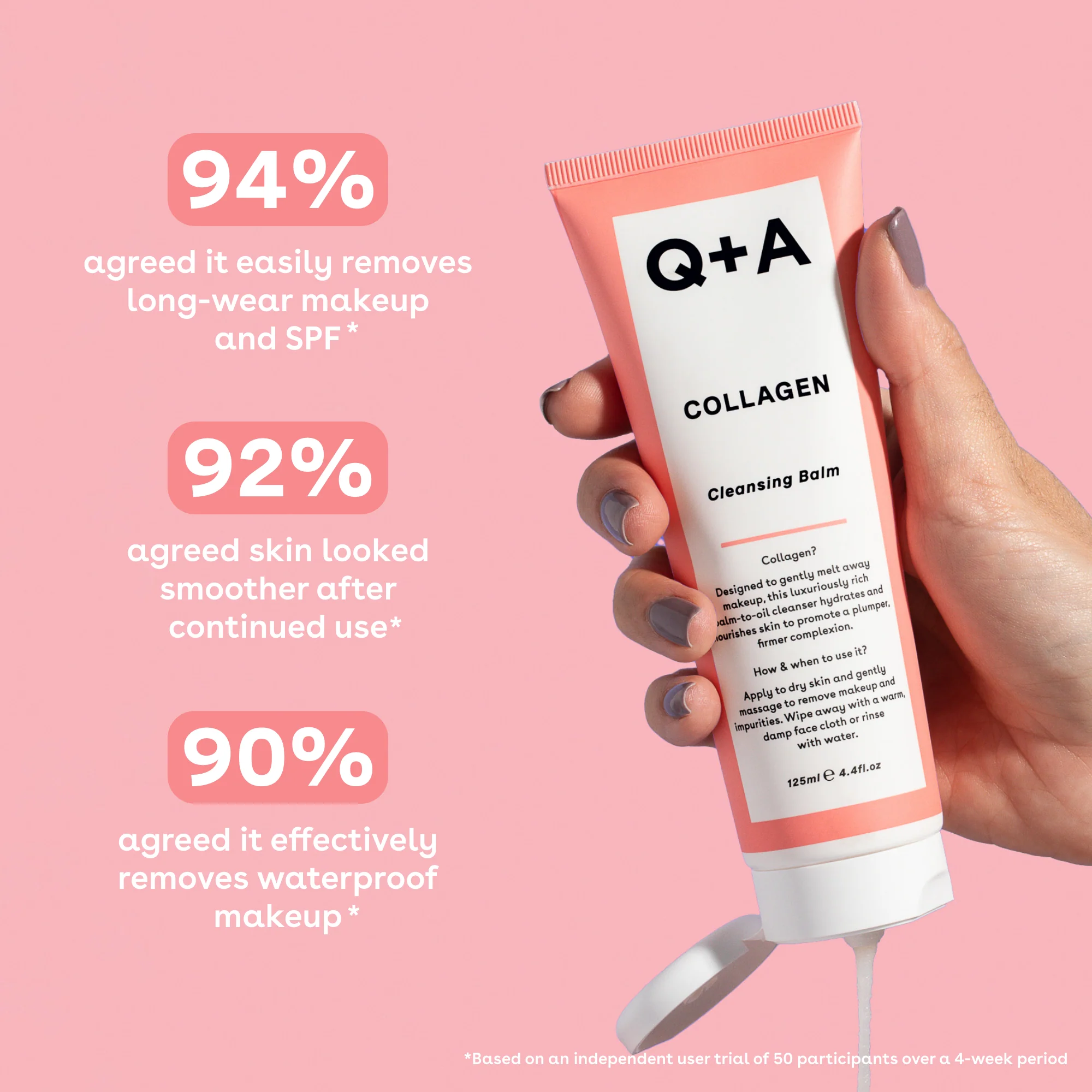 Q+A Collagen Cleansing Balm 125ml - Image 3