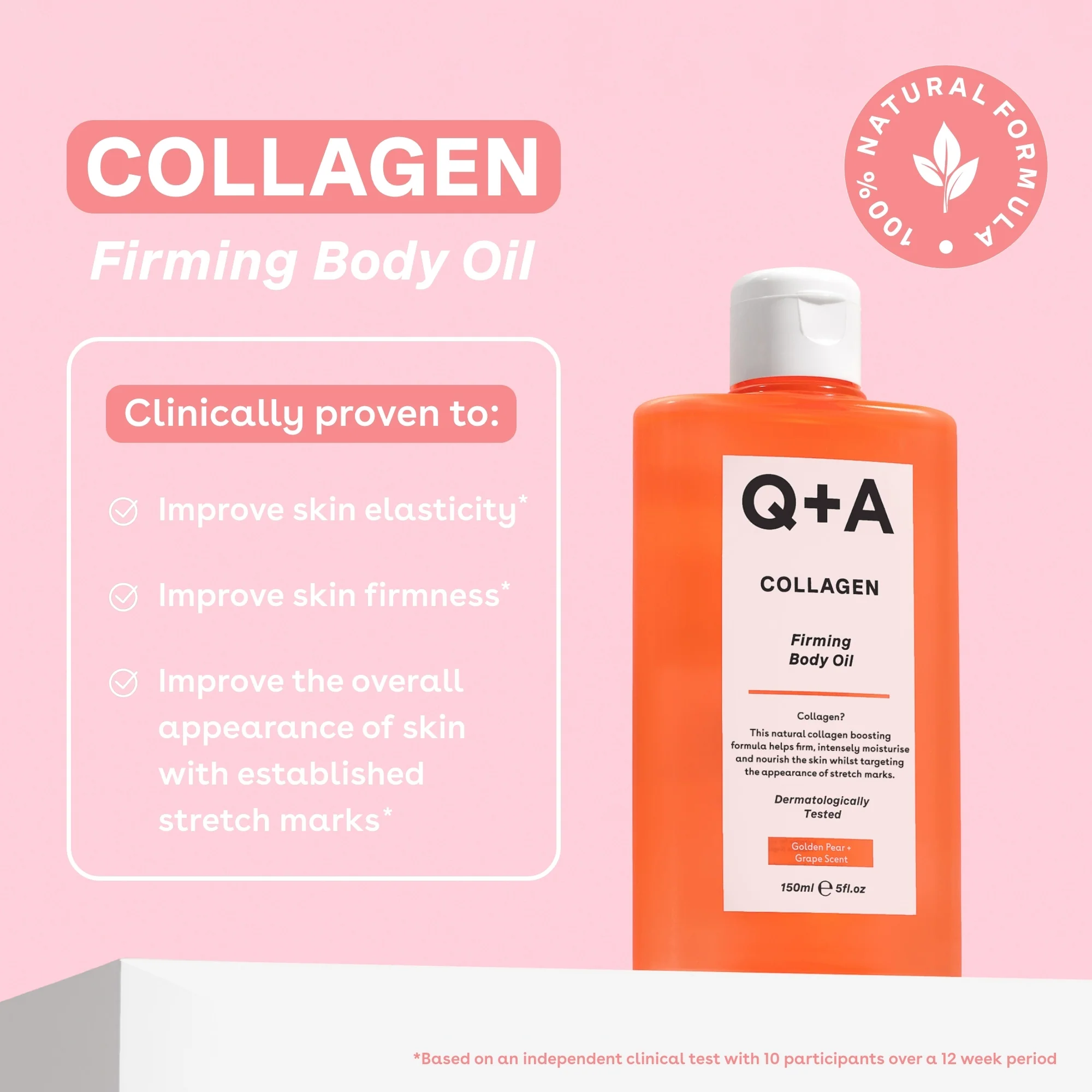 Q+A Collagen Firming Body Oil 150ml - Image 3