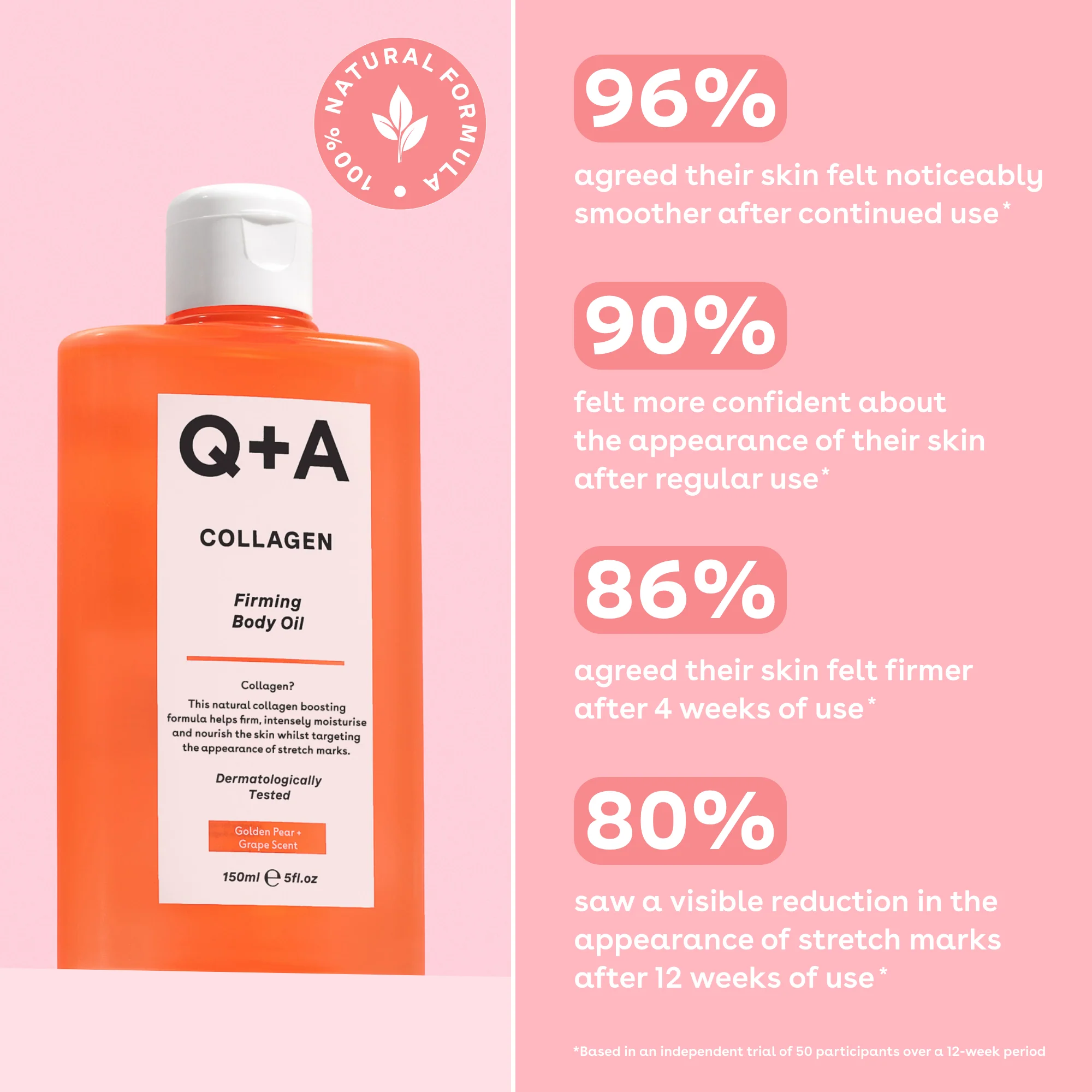 Q+A Collagen Firming Body Oil 150ml - Image 4