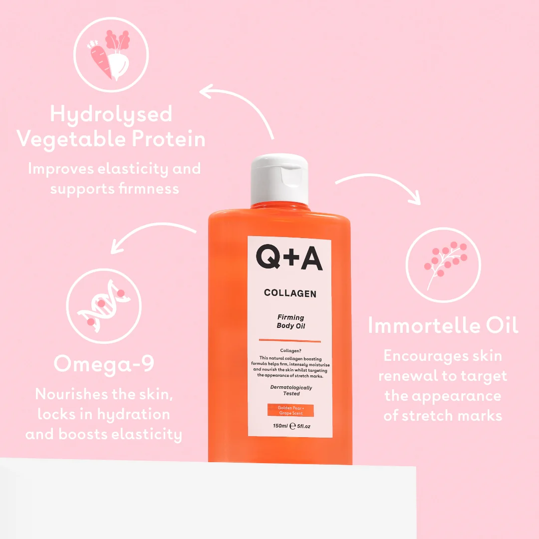 Q+A Collagen Firming Body Oil 150ml - Image 5