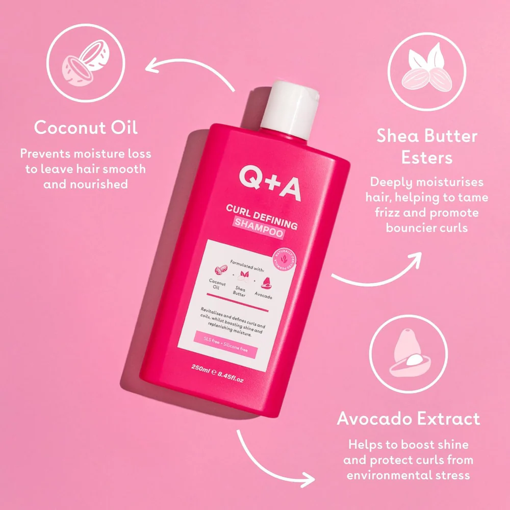 Q+A Curl Defining Shampoo 250ml - Image 2
