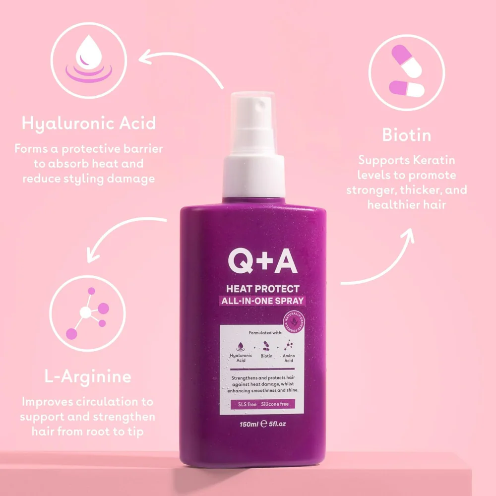 Q+A Heat Protect All-In-One Spray 150ml - Image 2