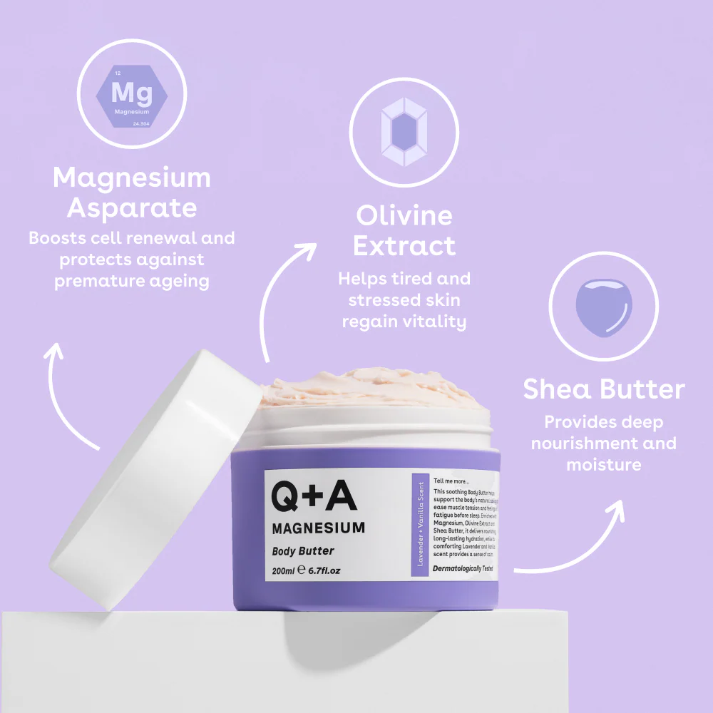 Q+A Magnesium Body Butter 200ml - Image 2