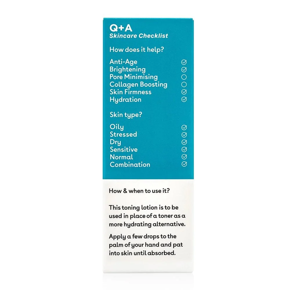 Q+A Marine Hyaluronate Algae Toning Lotion 100ml - Image 3