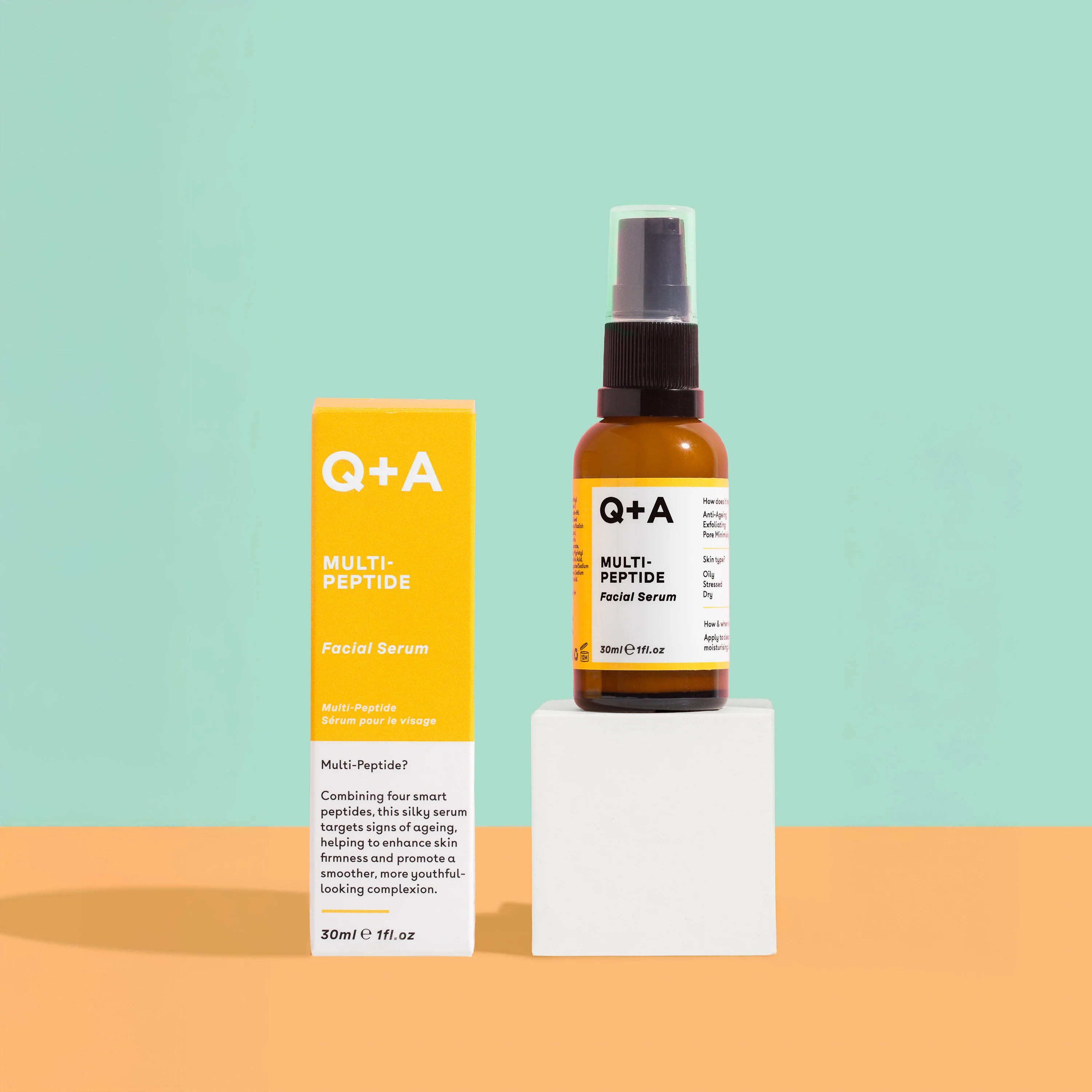 Q+A Multi-Peptide Facial Serum 30ml - Image 3