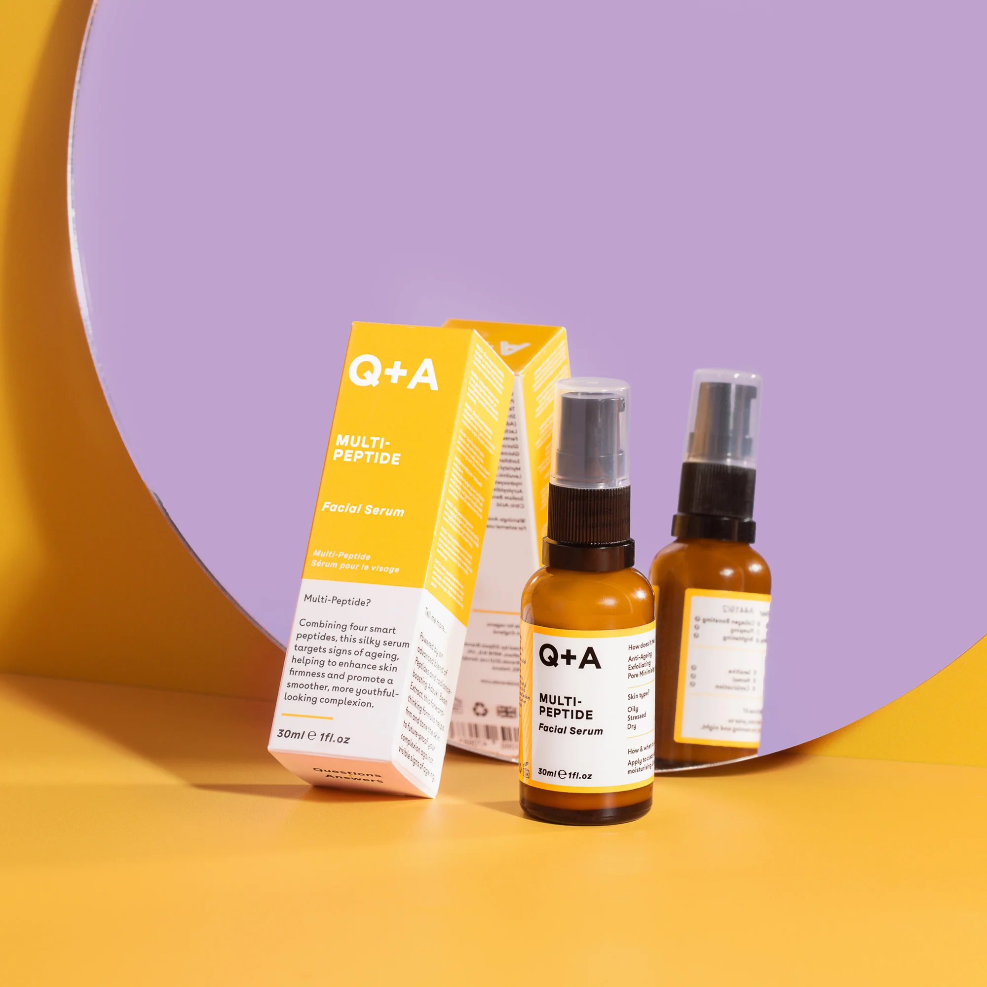 Q+A Multi-Peptide Facial Serum 30ml - Image 4