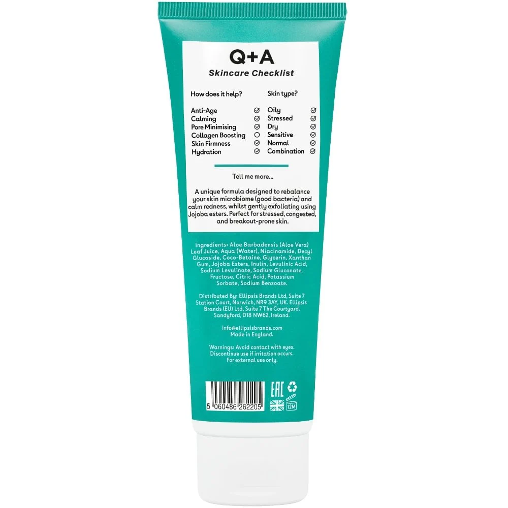 Q+A Niacinamide Exfoliate Cleanser 125ml - Image 2