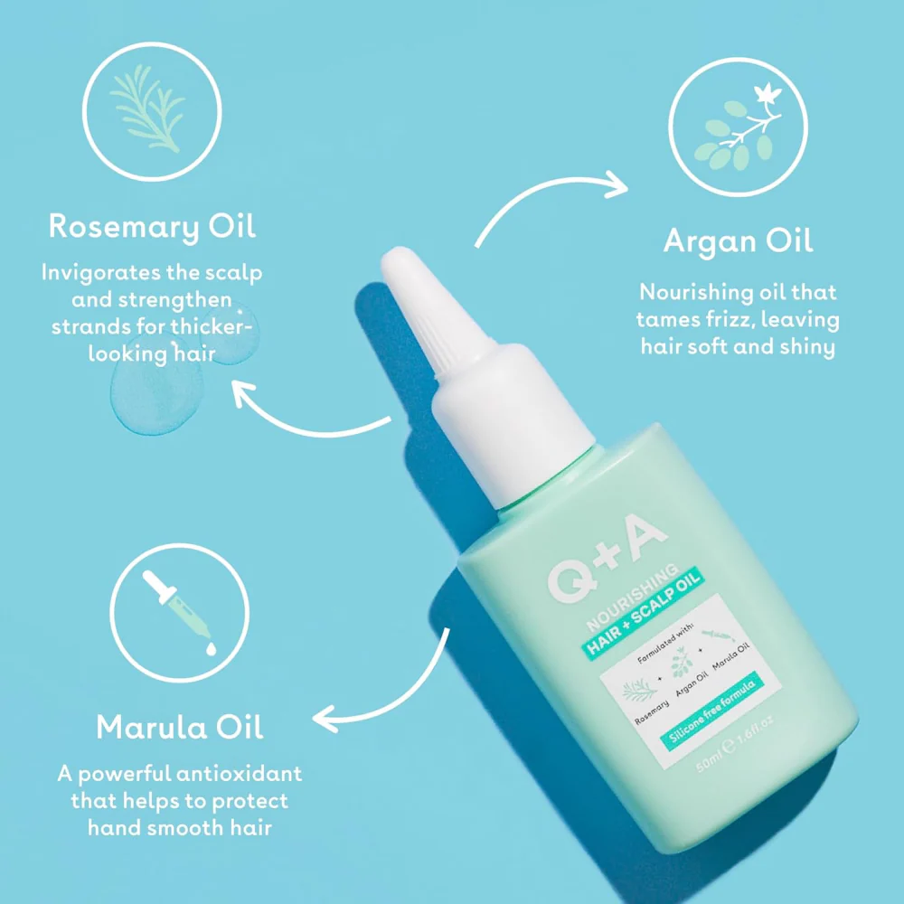 Q+A Nourishing Hair & Scalp Oil 50ml - Image 2