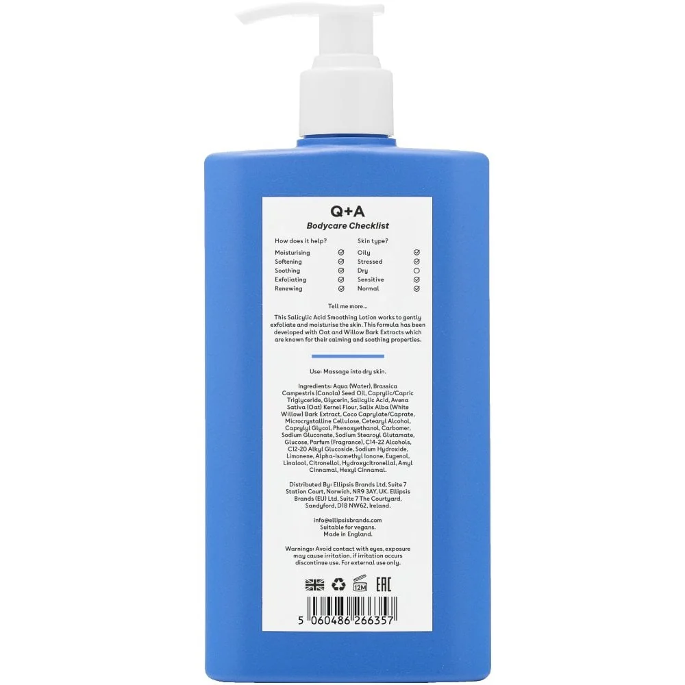 Q+A Salicylic Acid Smoothing Lotion 250ml - Image 4