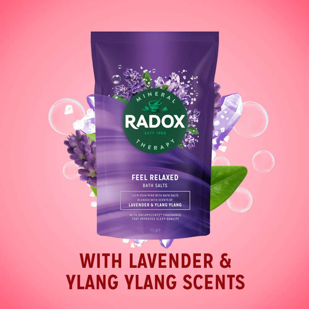 Radox Bath Salts Feel Relaxed 900g - Image 3