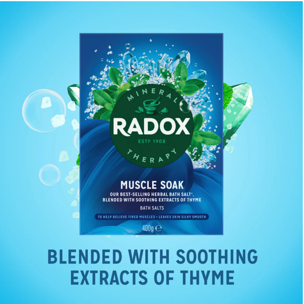 Radox Bath Salts Muscle Soak 400g - Image 3