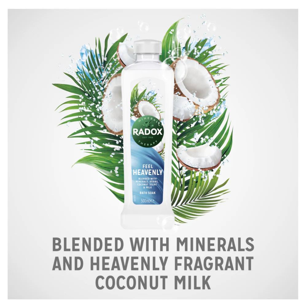 Radox Bath Soak Feel Heavenly 500ml - Image 3