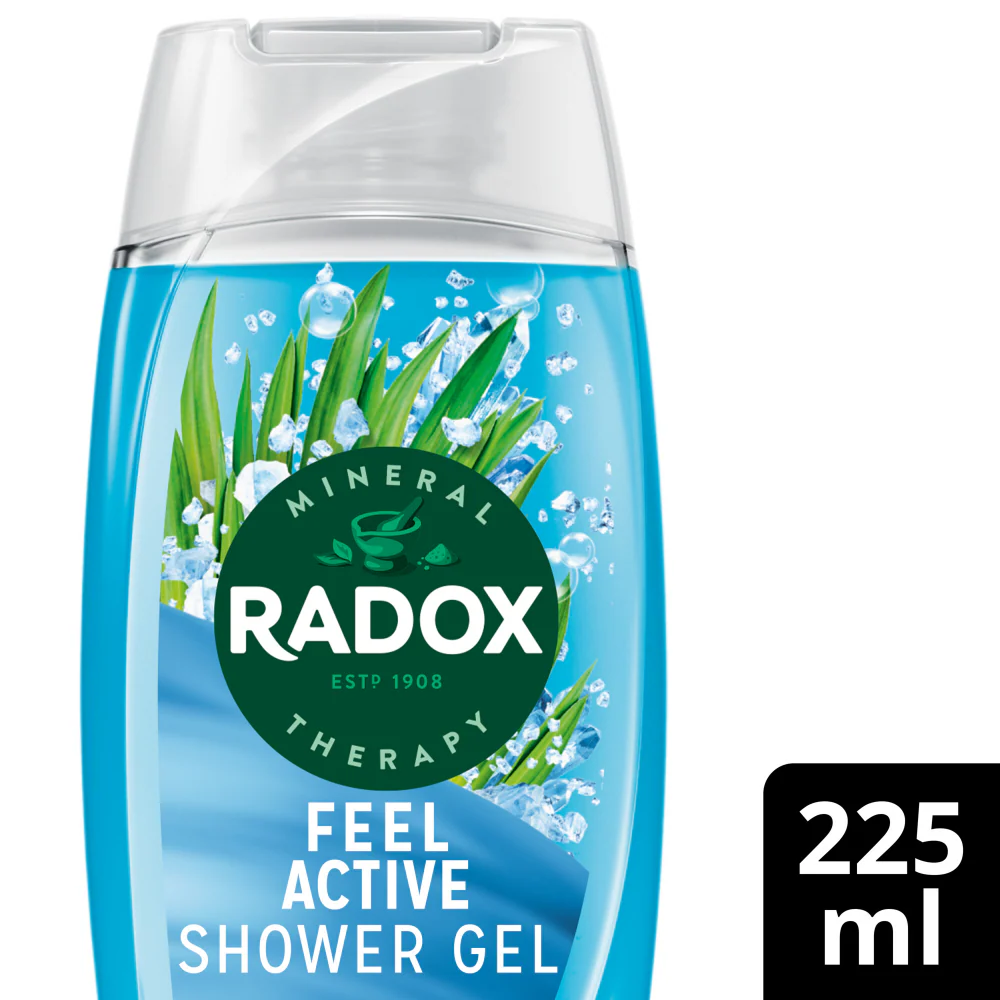 Radox Shower Gel Feel Active 225ml - Image 2