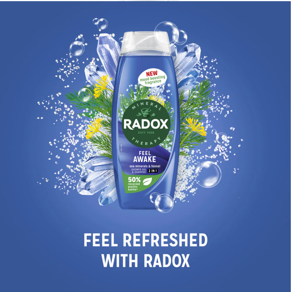 Radox Shower Gel Feel Awake 450ml - Image 4