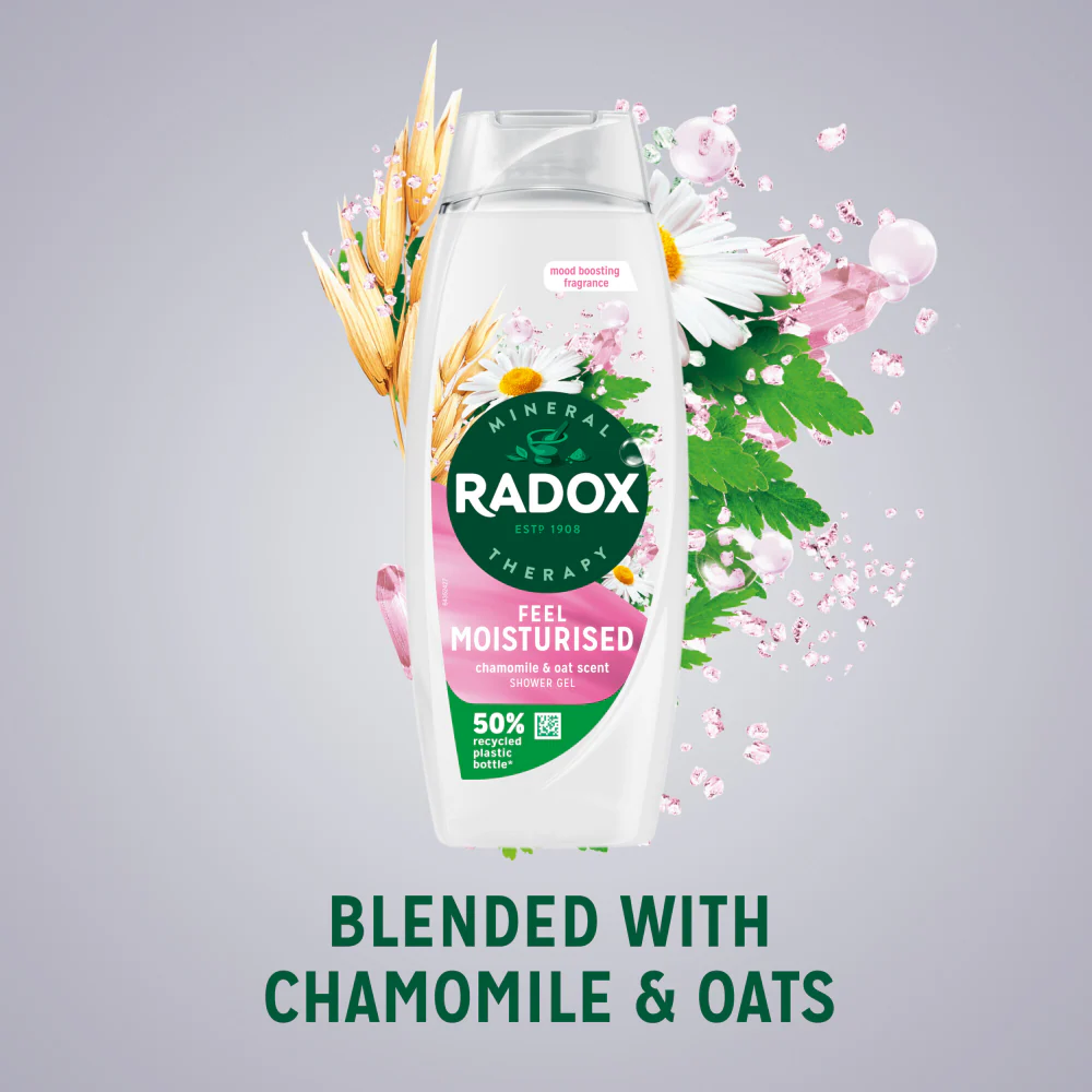 Radox Shower Gel Feel Moisturised 450ml - Image 3