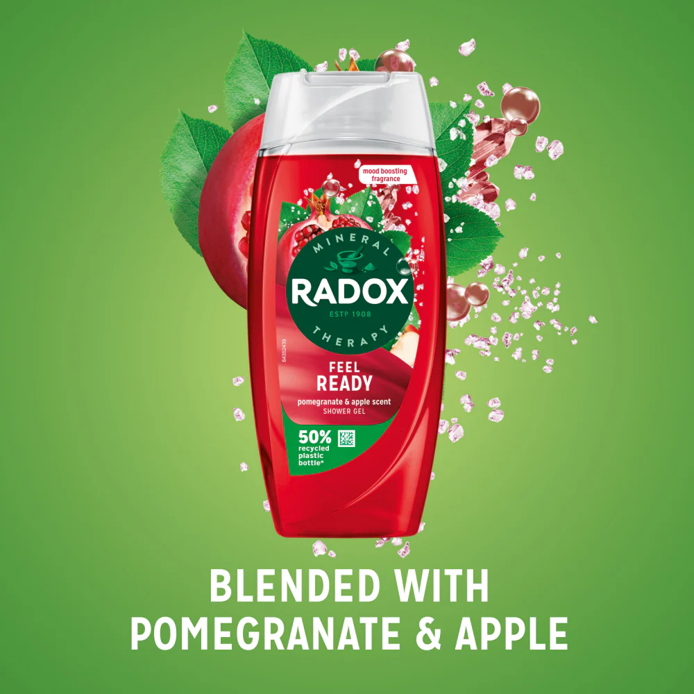 Radox Shower Gel Feel Ready 225ml - Image 3