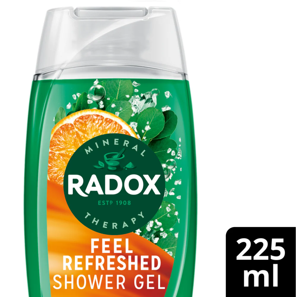 Radox Shower Gel Feel Refreshed 225ml - Image 2