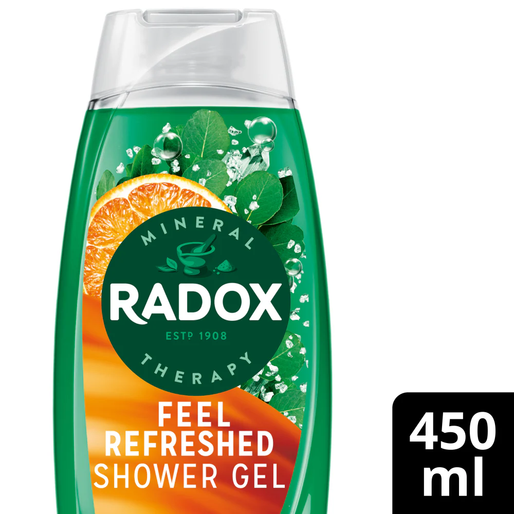 Radox Shower Gel Feel Refreshed 450ml - Image 2