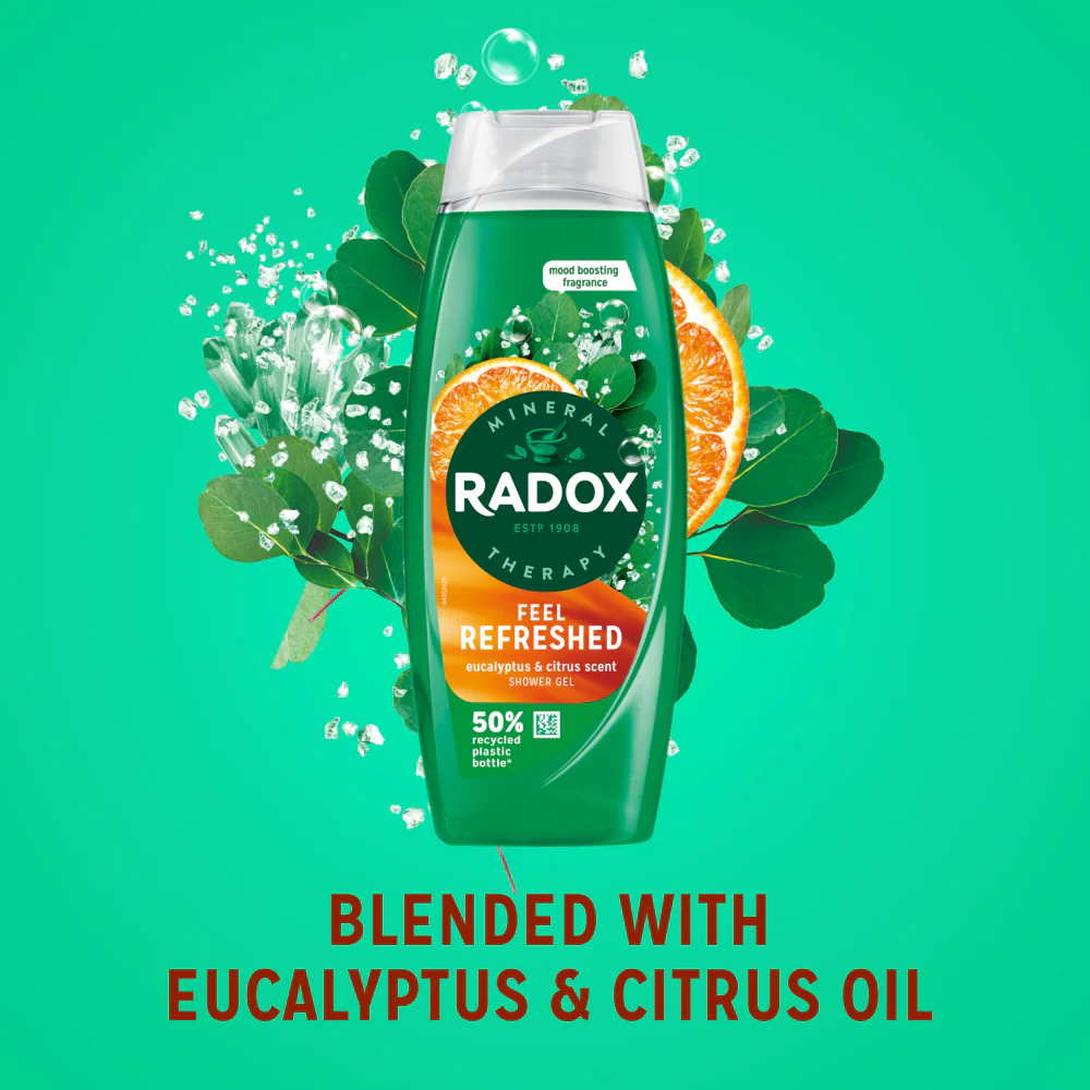 Radox Shower Gel Feel Refreshed 450ml - Image 3