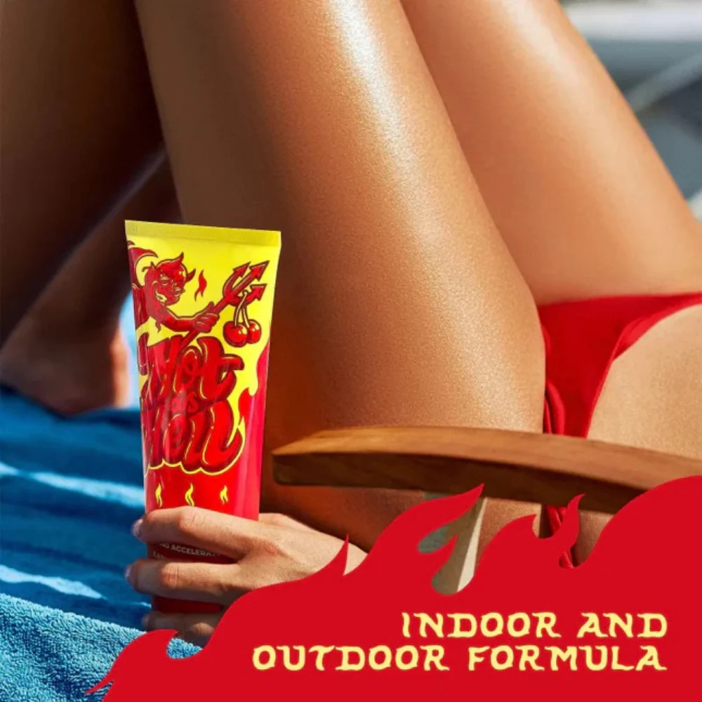 Rapid Tan Hot As Hell Hot Tingle Dark Tanning Accelerator Lotion 200ml - Image 3