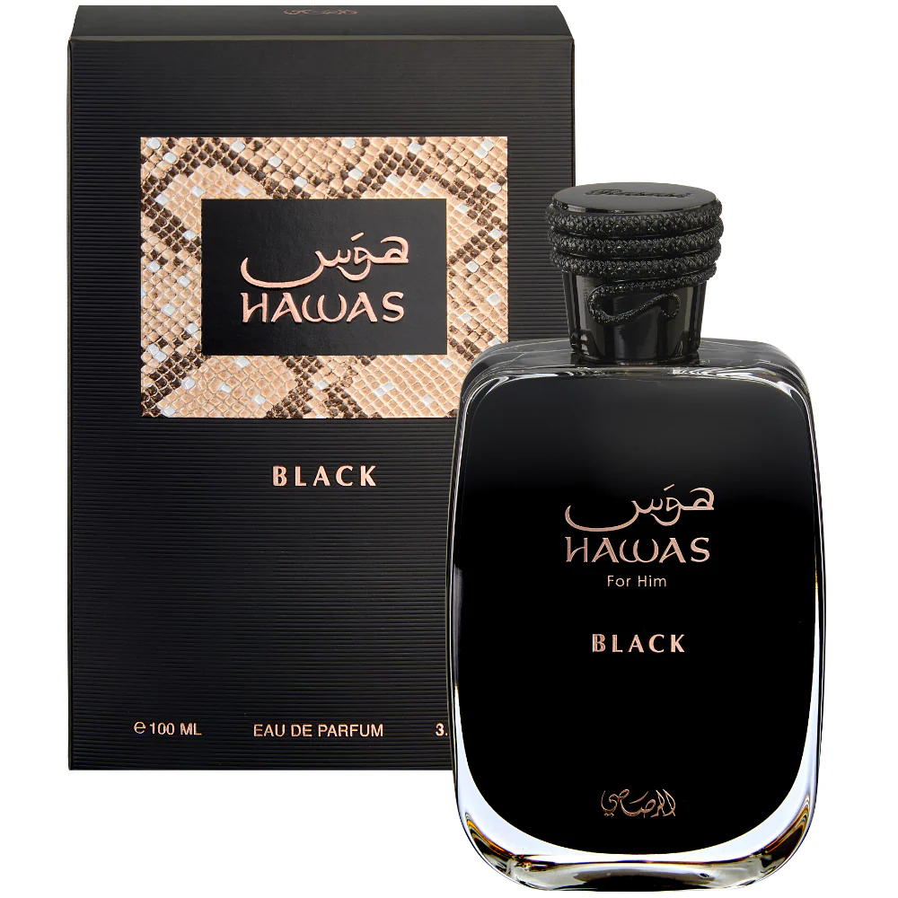 Rasasi Hawas Black For Him Eau De Parfum 100ml - Image 2