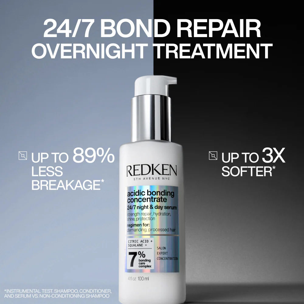 Redken Acidic Bonding Concentrate 24/7 Night & Day Serum 100ml - Image 4